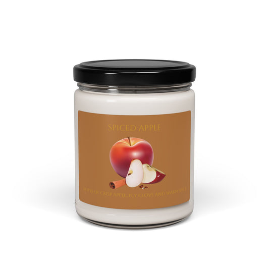 Scented Soy Candle, 9oz Spiced Apple