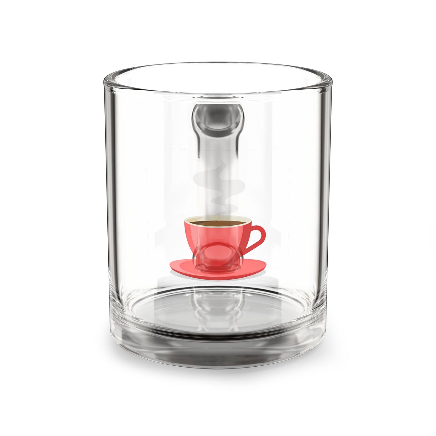 Charming Glass Mug, 10oz | Perfect for Coffee Lovers, Tea Enthusiasts, Gifts for Her, Valentine's Day, Home Decor