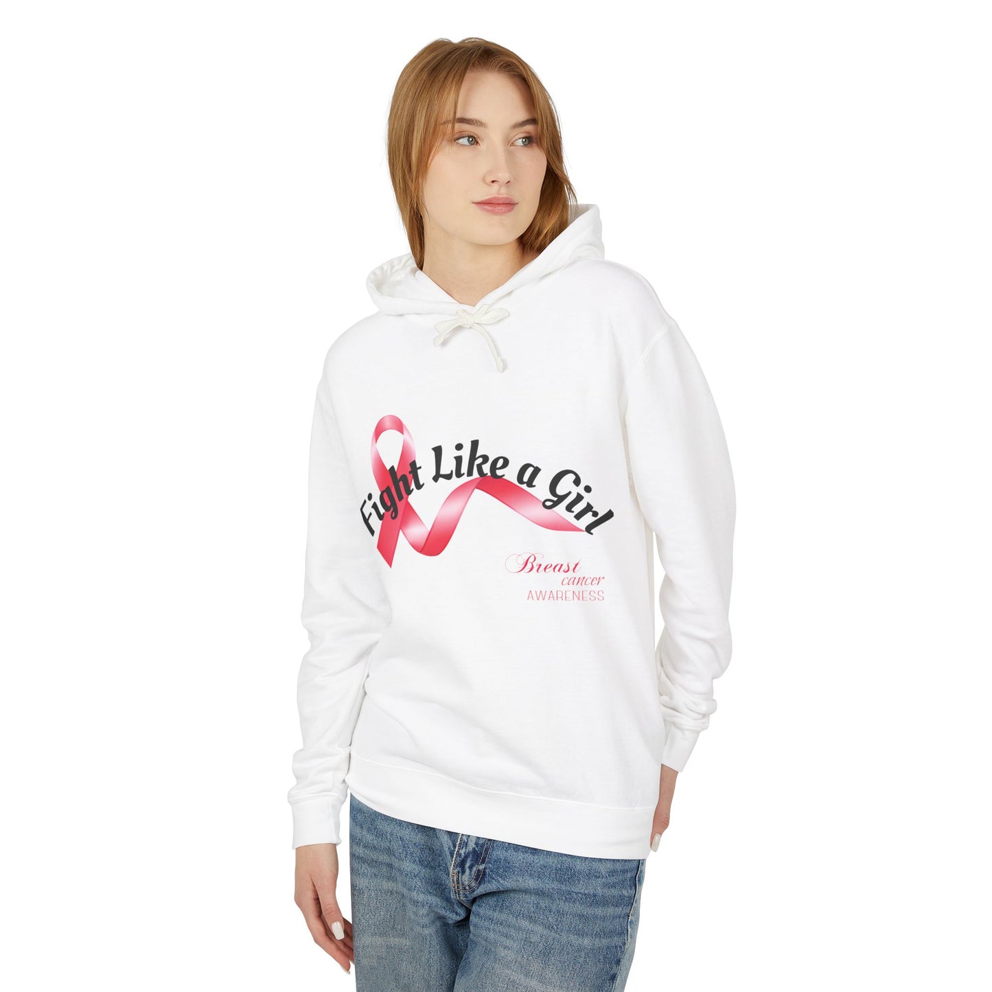 Empowering Pink Ribbon Hoodie, Fight Like a Girl Sweatshirt, Support Breast Cancer Awareness, Thoughtful Gift for Fighters, [...]